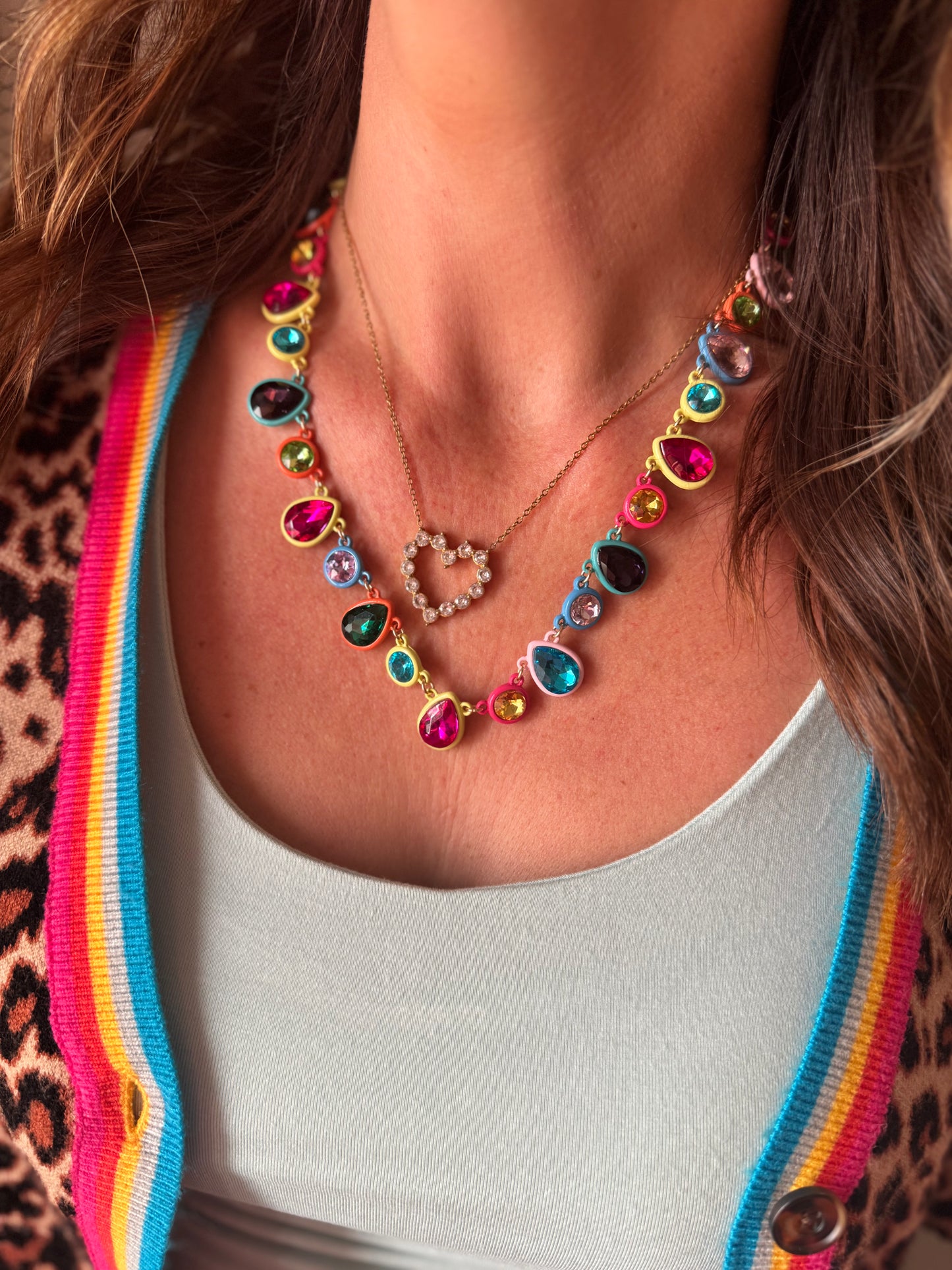 Rainbow Jewel Necklace
