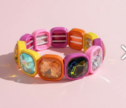 Elise Pink & Orange Bracelet