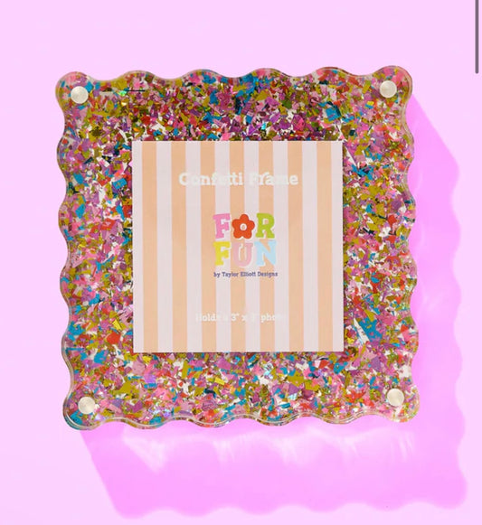Happy Confetti Picture Frame