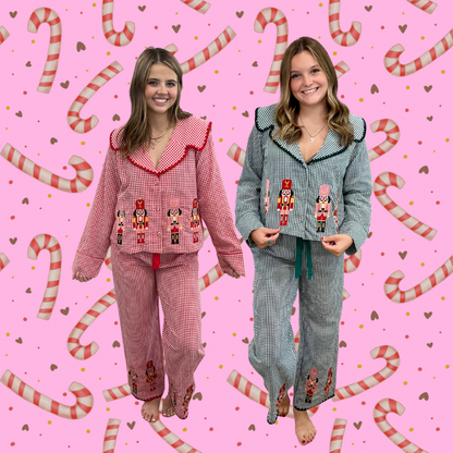 Gingham Nutcracker Pajamas