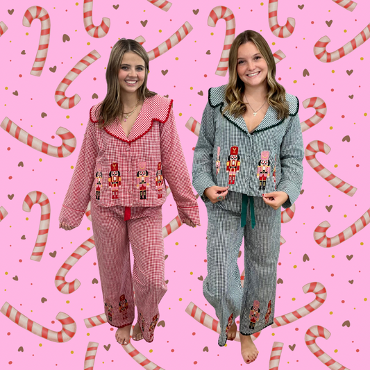 Gingham Nutcracker Pajamas