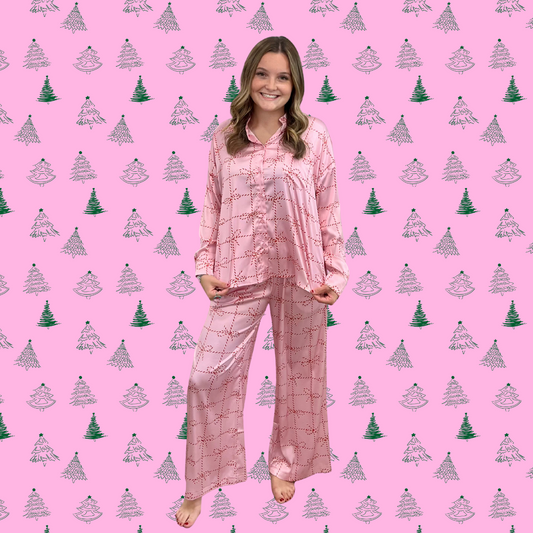Candy Cane Wrapping Pajamas