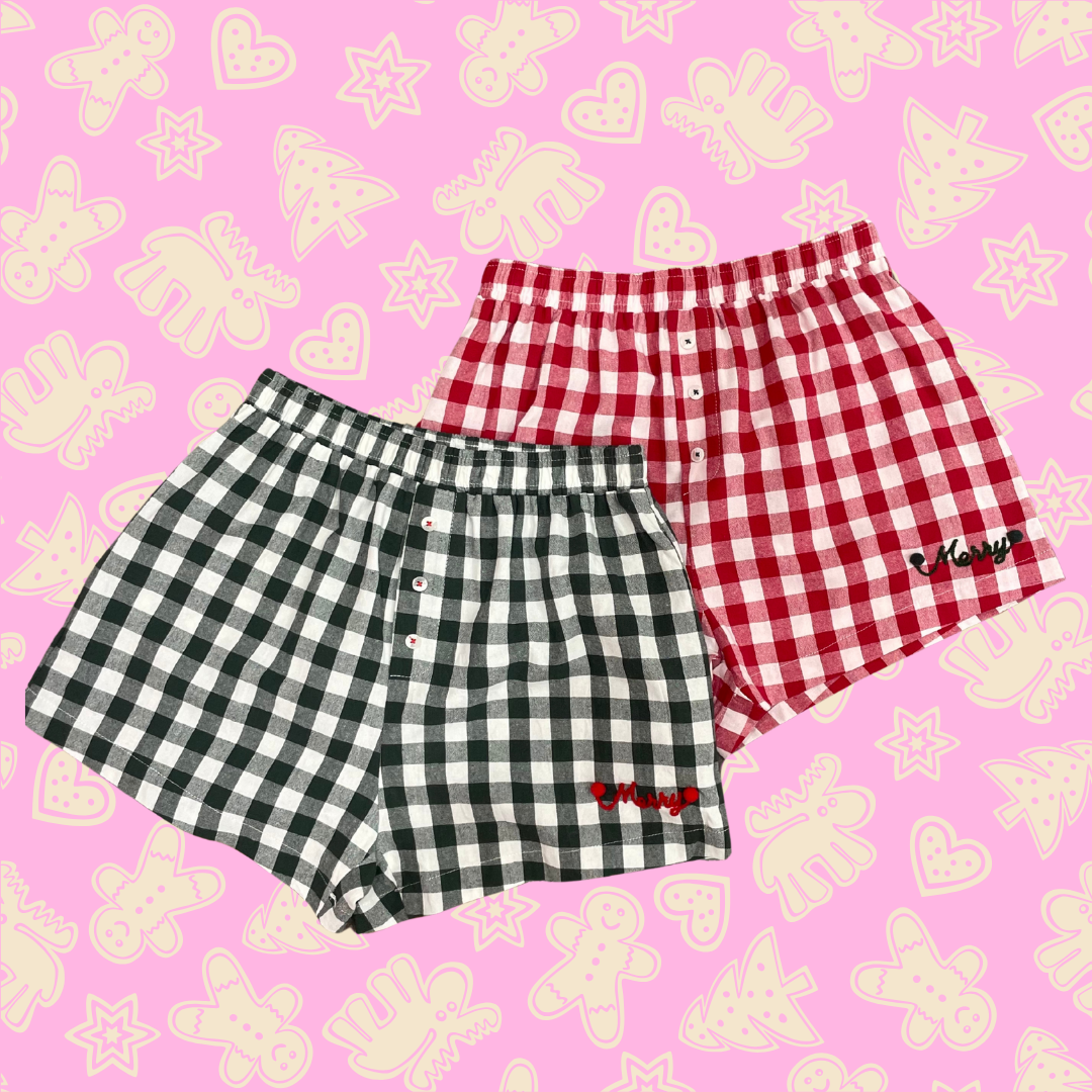 Plaid Merry Boxers