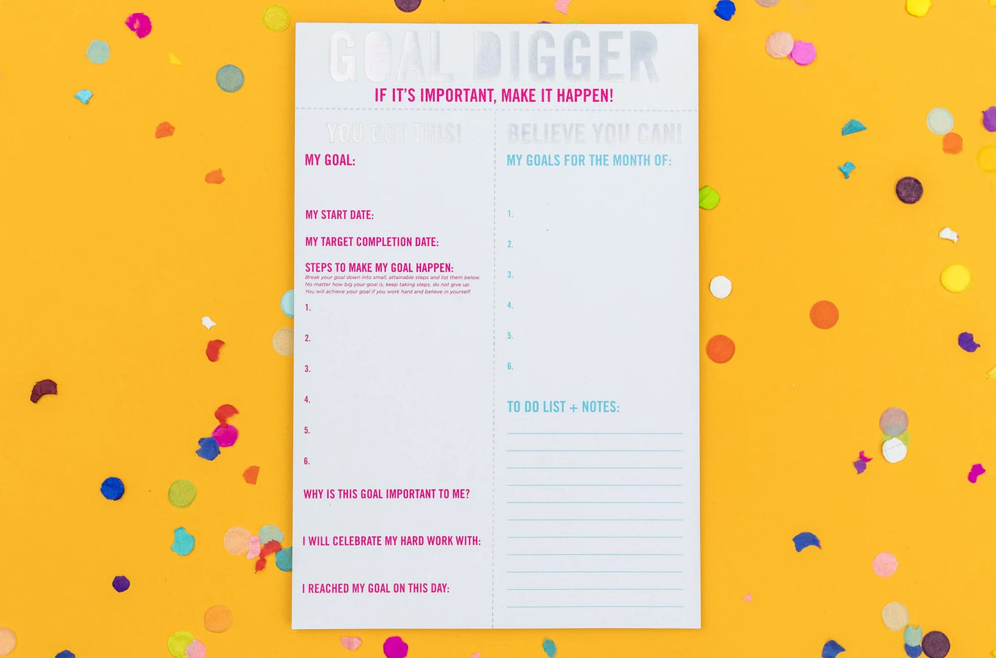 Goal Digger Notepad