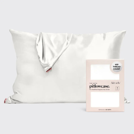 Kitsch Satin Pillowcase - Standard - Ivory