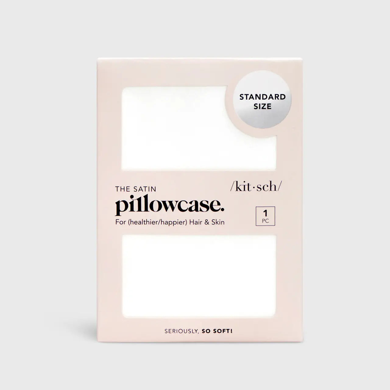 Kitsch Satin Pillowcase - Standard - Ivory