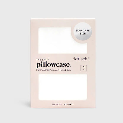 Kitsch Satin Pillowcase - Standard - Ivory