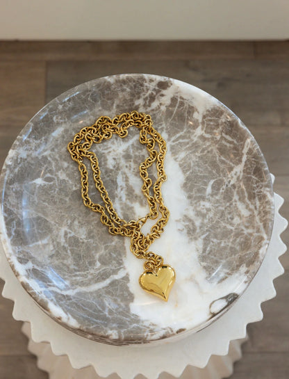 Chansuttpearls XL Wrap Around Heart Necklace