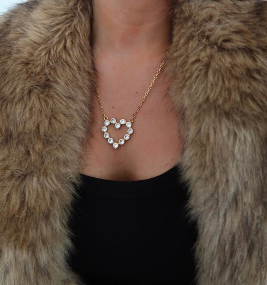 Chansutt Large Diamond Heart Necklace