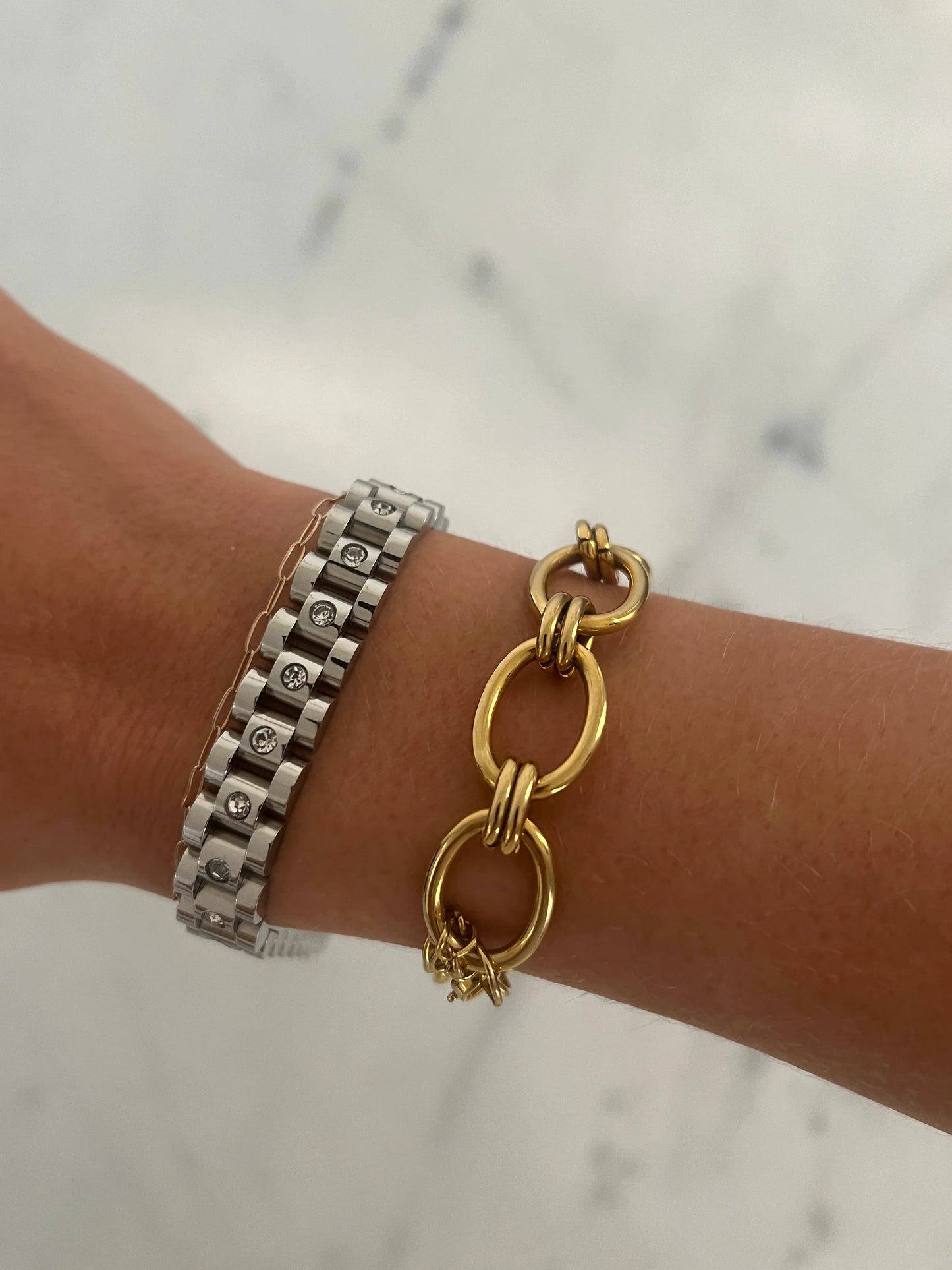 Chansuttpearls Diamond Watch Band Bracelet