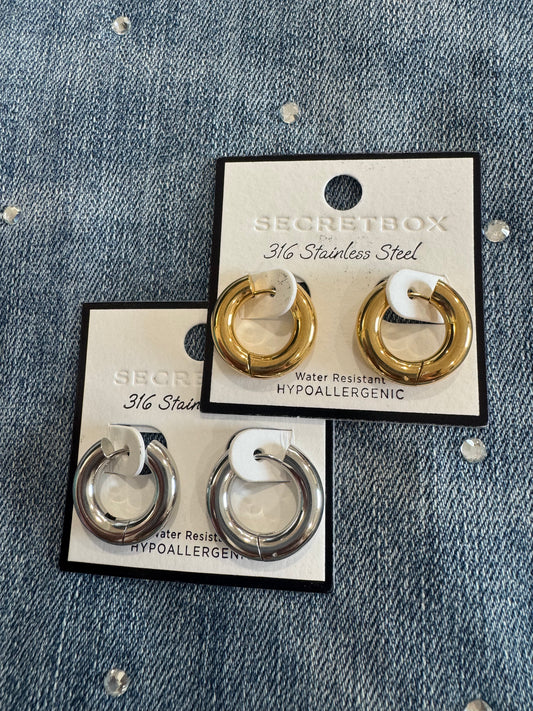 Small Latch Hoops