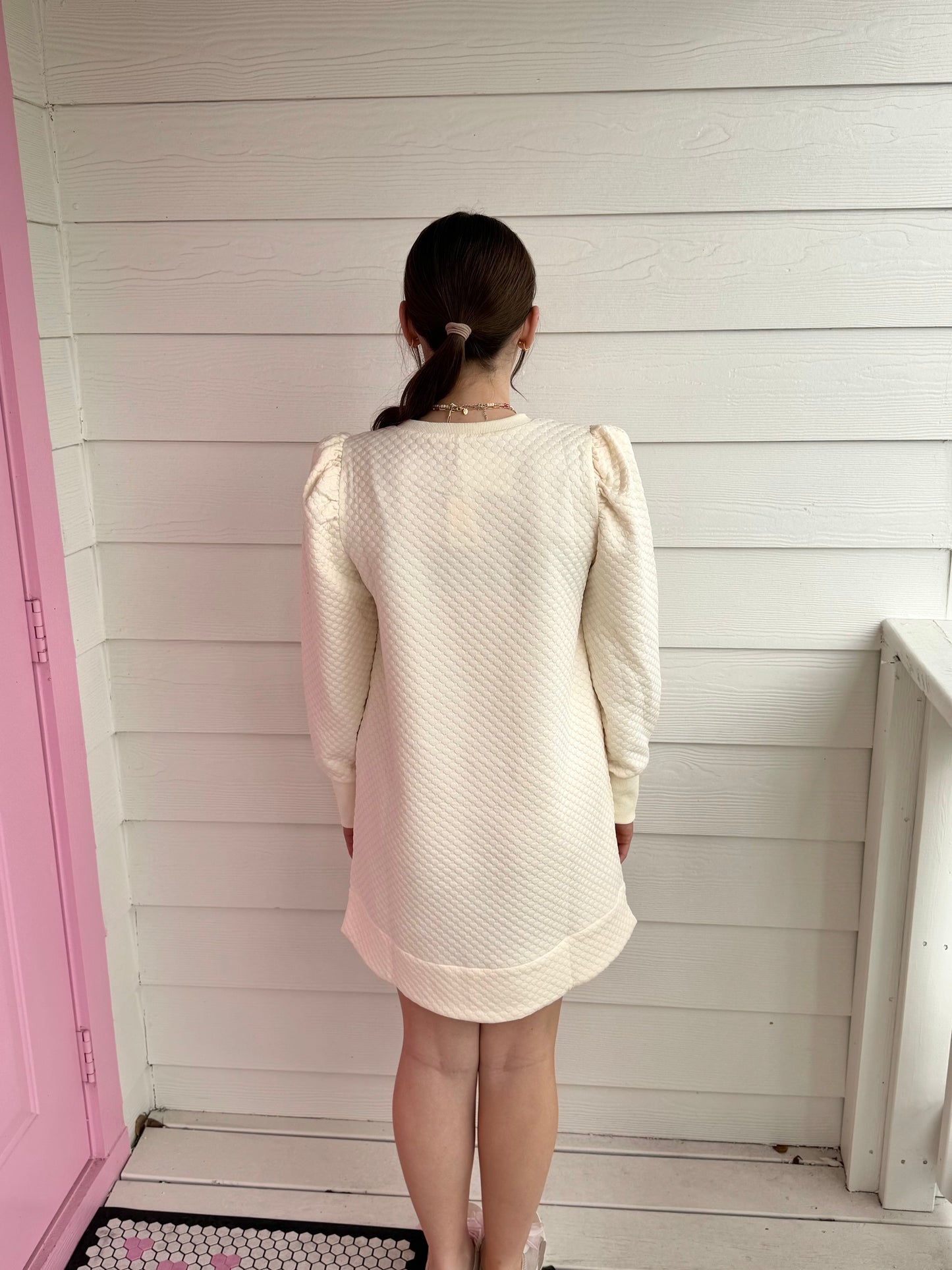 Ivory Bow Dress