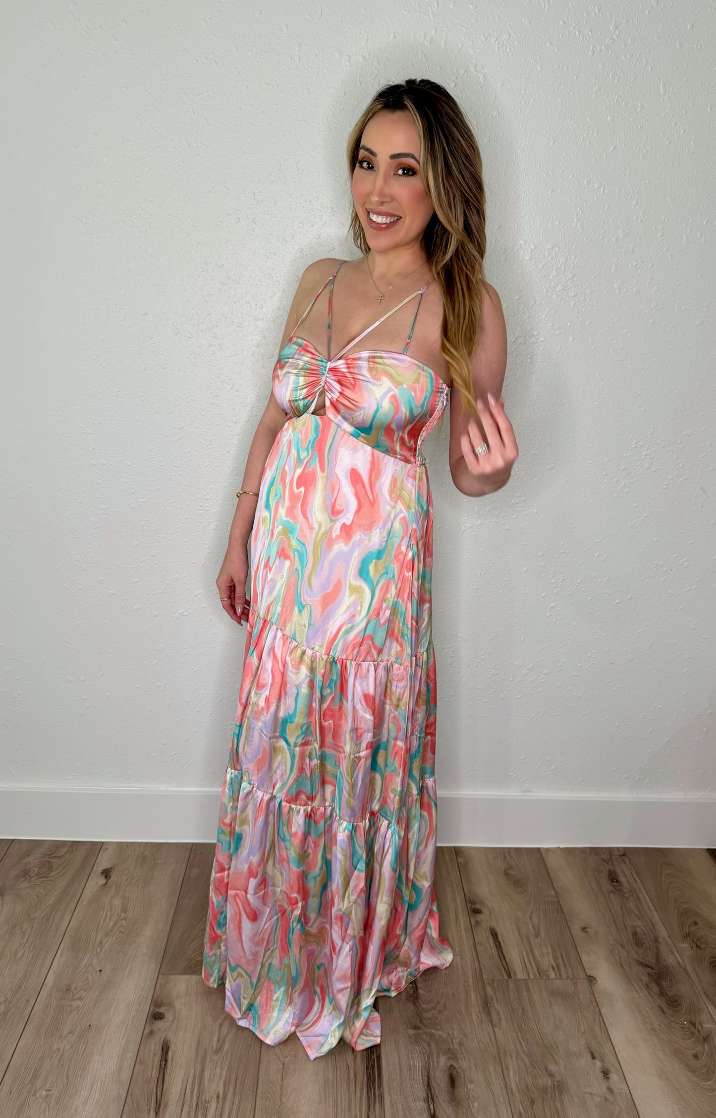 Marble Maxi Dress