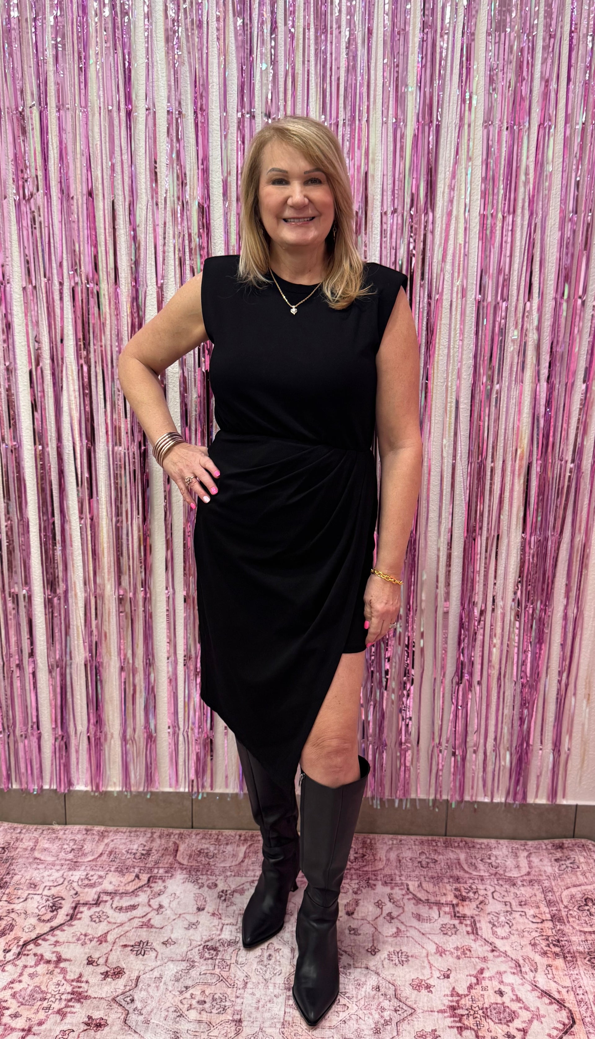 Black Wrap Knit Dress Babes By The Bay Black Wrap Knit Dress Babes By The Bay