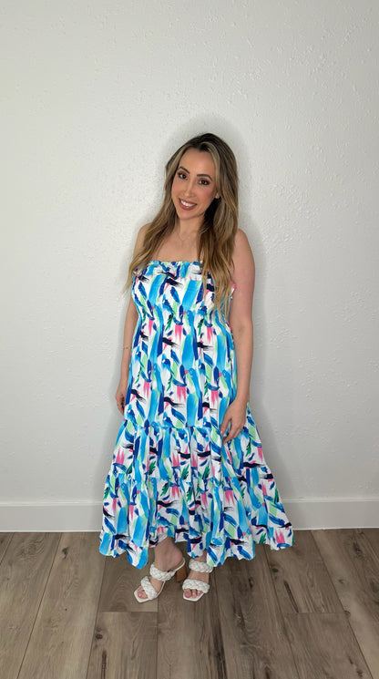Sea Glass Midi Dress