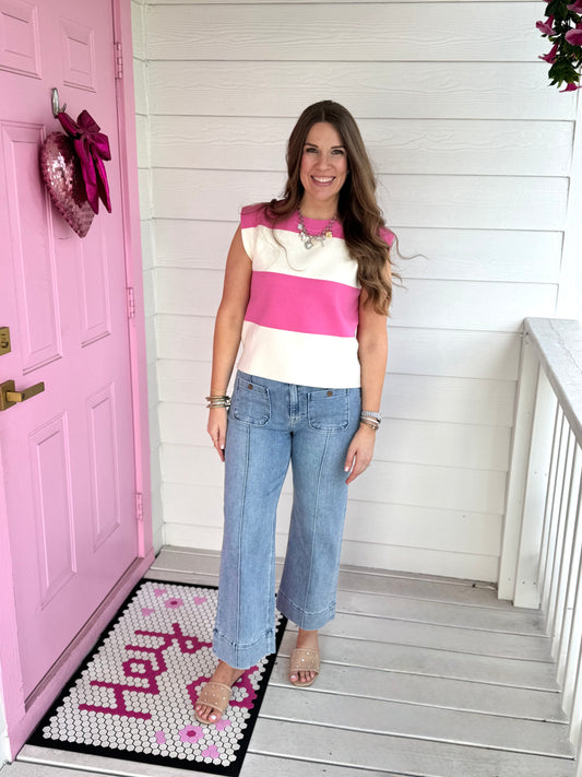 Risen Cropped PinTuck Trouser