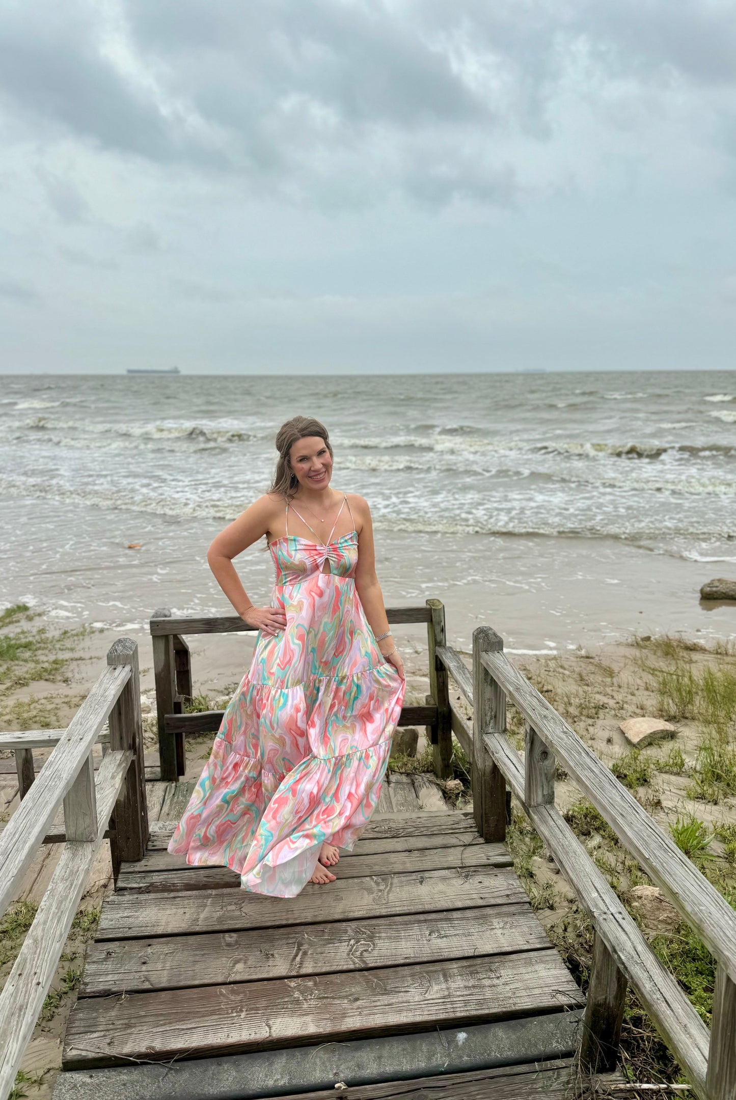 Marble Maxi Dress