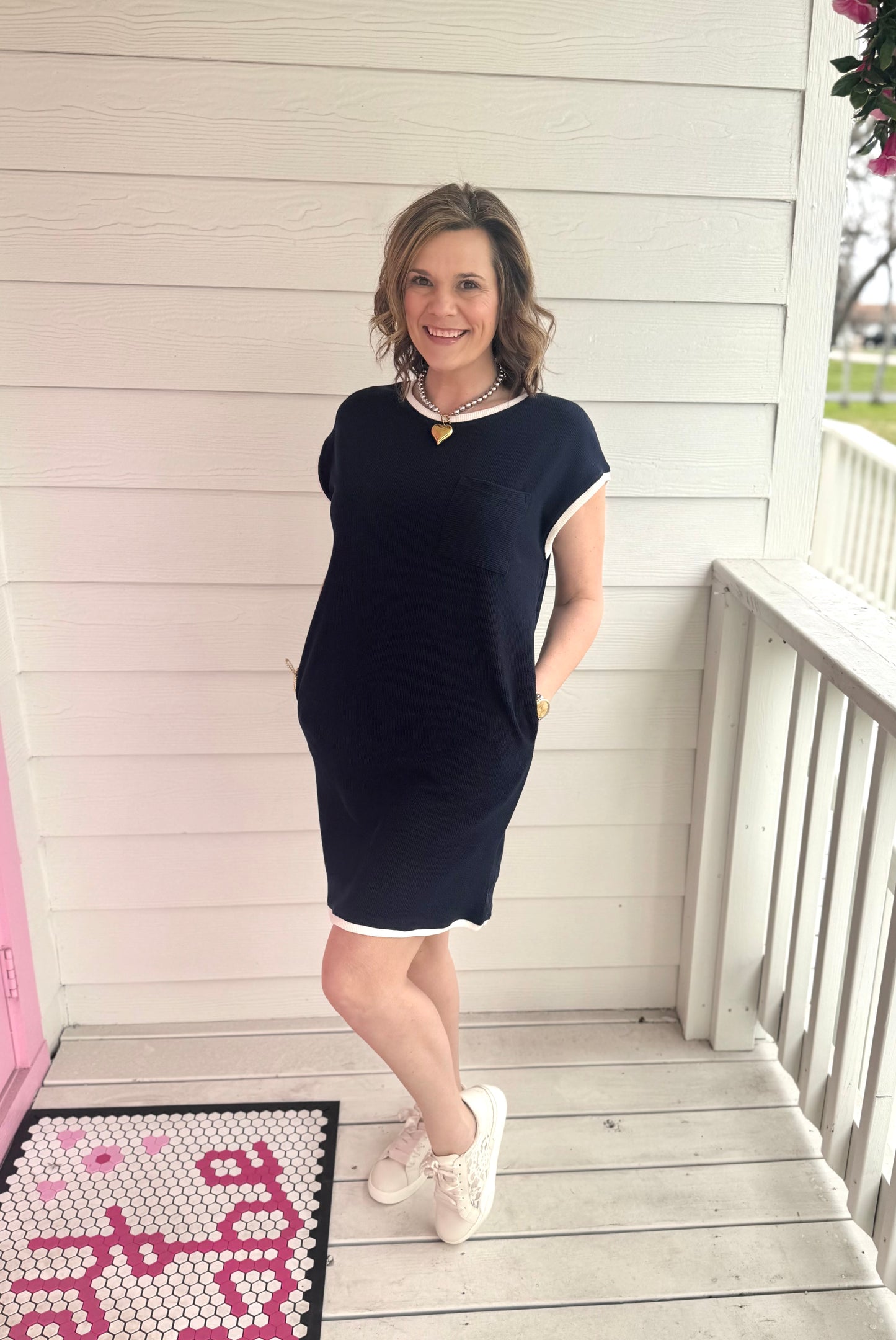 Nix Navy Mini Dress