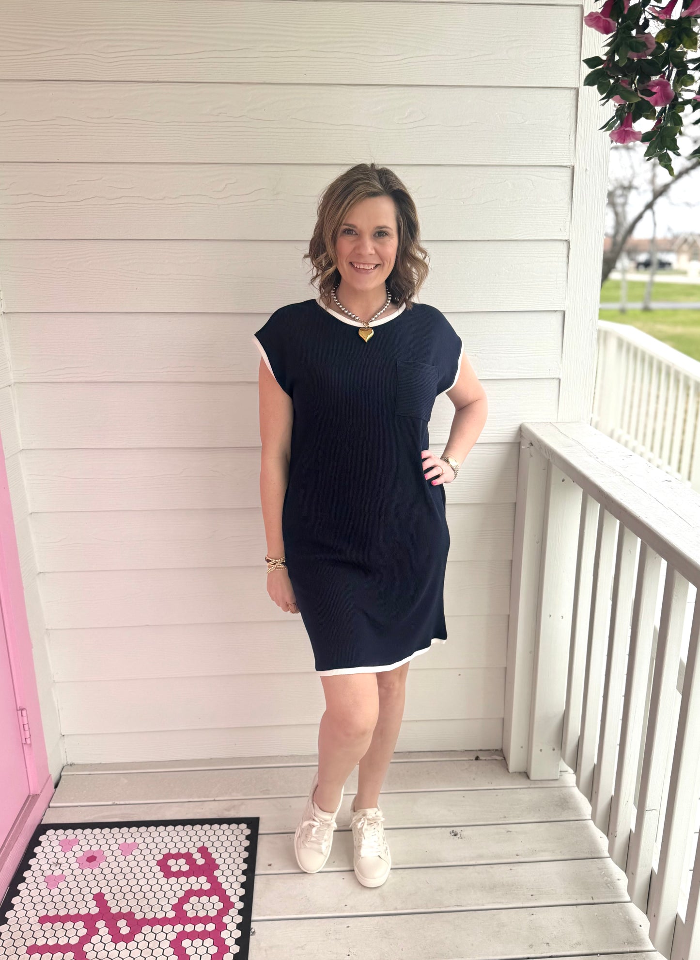 Nix Navy Mini Dress
