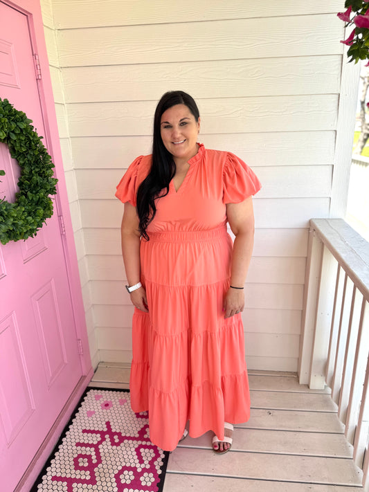 Spring Fling Midi Dress - Plus