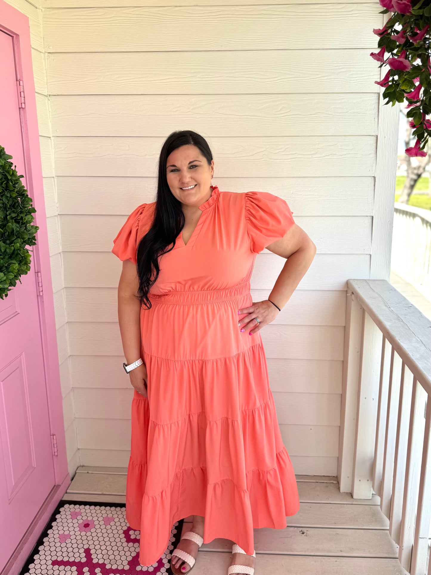 Spring Fling Midi Dress - Plus