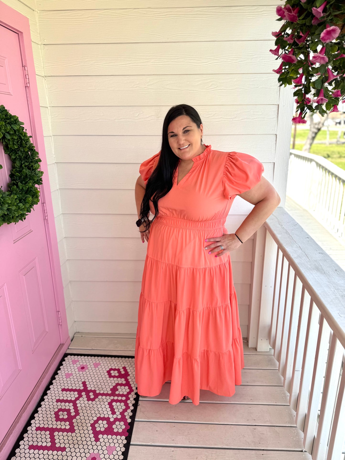 Spring Fling Midi Dress - Plus