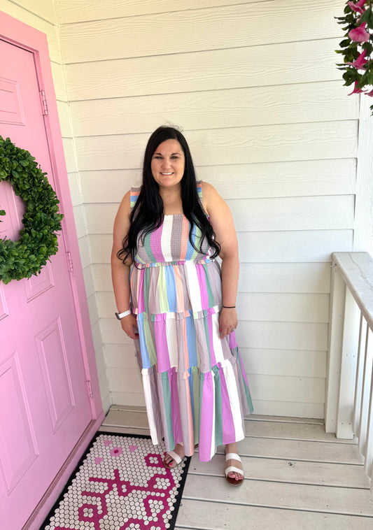 Pastel Dreams Dress - Plus