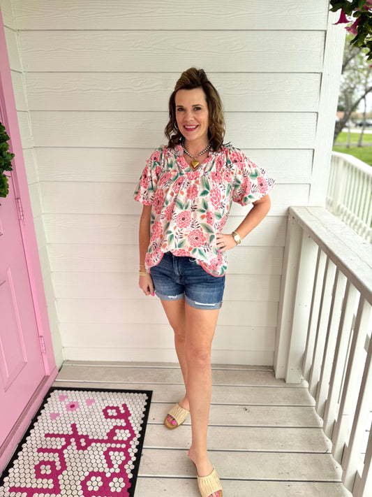 Terri Floral Top