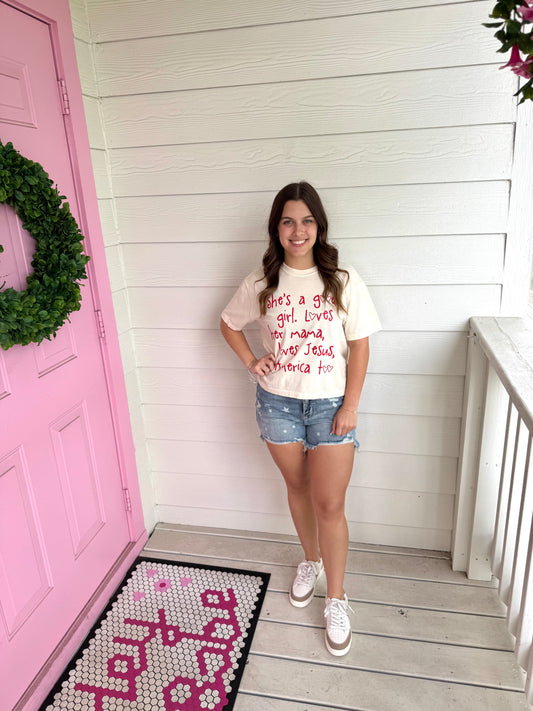 She’s A Good Girl Crop Tee