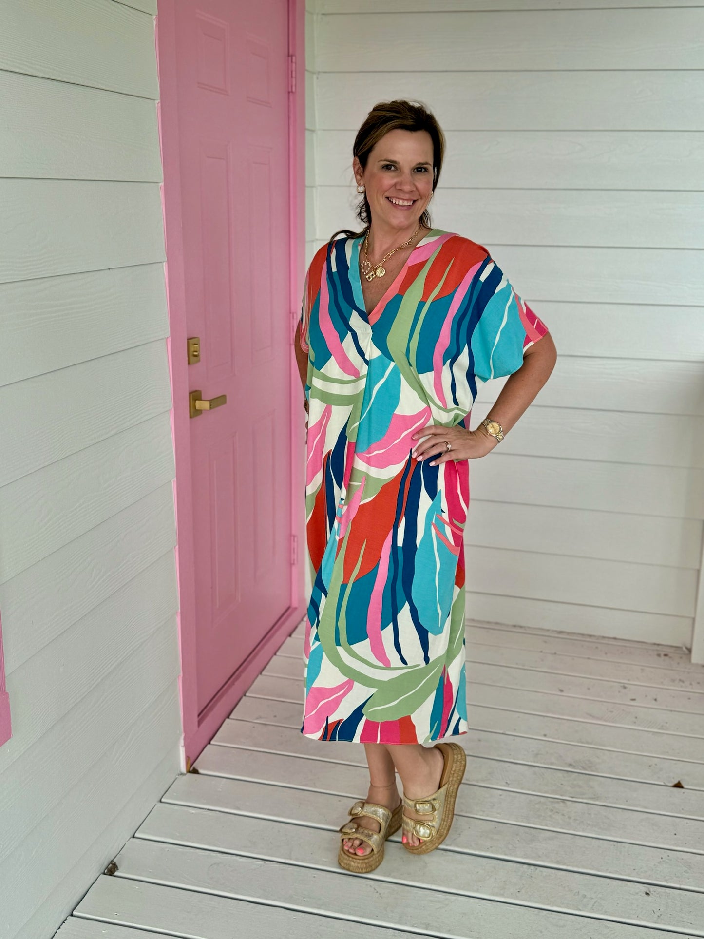 Tara Tropical Caftan