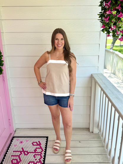 Tempted Taupe Top