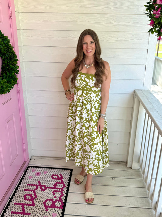 Kiwi Floral Dress