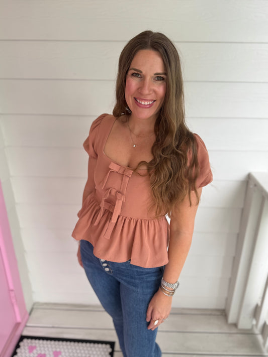 Taupe Bow Top