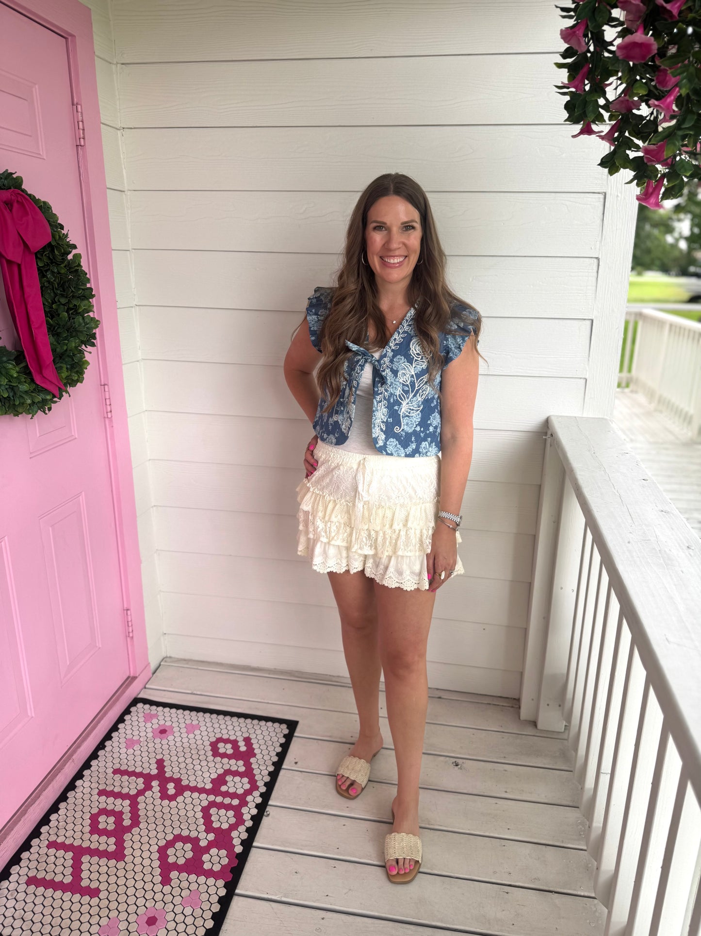Flirty Tiered Shorts -  Ivory